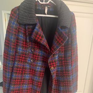 Free People plaid coat